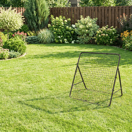 SPORTNOW Baliza Dobrável Rede de Treino de Futebol com Ângulo Ajustável em 5 Níveis com Estrutura de Aço Fácil de Montar Ideal para Treino de Futebol 120x73x112 cm Preto