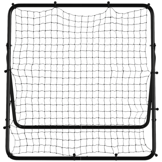 SPORTNOW Baliza Dobrável Rede de Treino de Futebol com Ângulo Ajustável em 5 Níveis com Estrutura de Aço Fácil de Montar Ideal para Treino de Futebol 120x73x112 cm Preto