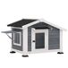 Caseta para Perro Madera de Abeto, Metal PawHut Caseta para Perro Madera de Abeto, Metal PawHut Gris