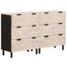 Aparador - Mueble de almacenamiento 2 pcs 60 Aparador - Mueble de almacenamiento 2 pcs 60 Marrón