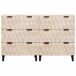 Aparador - Mueble de almacenamiento 2 pcs 60 Aparador - Mueble de almacenamiento 2 pcs 60 Marrón