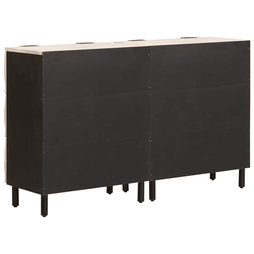 Bufete - Móvei de apoio 2 pcs Acabamento em Wash Branco 60 x 33 x 75 cm pt10