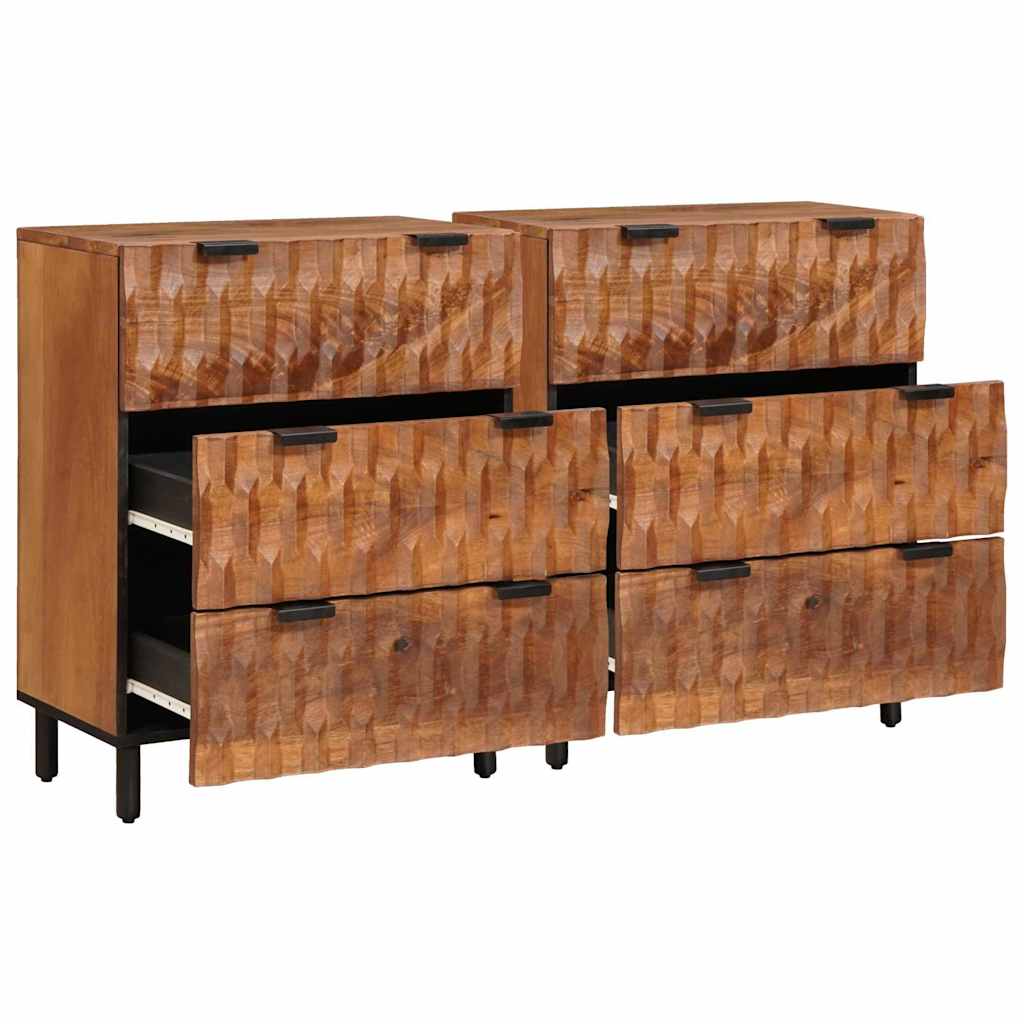 Aparador - Mueble de almacenamiento 2 pcs 60 Marrón