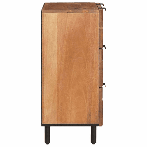Bufete - Móvei de apoio 2 pcs Acabamento em Acácia Marrom 60 x 33 x 75 cm pt9