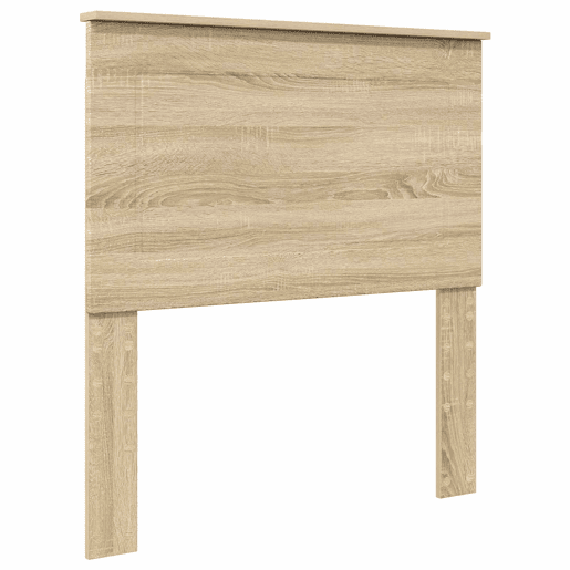 Estrutura de cama de solteiro moderno com cabeceira - Carvalho Sonoma 75 x 190 cm