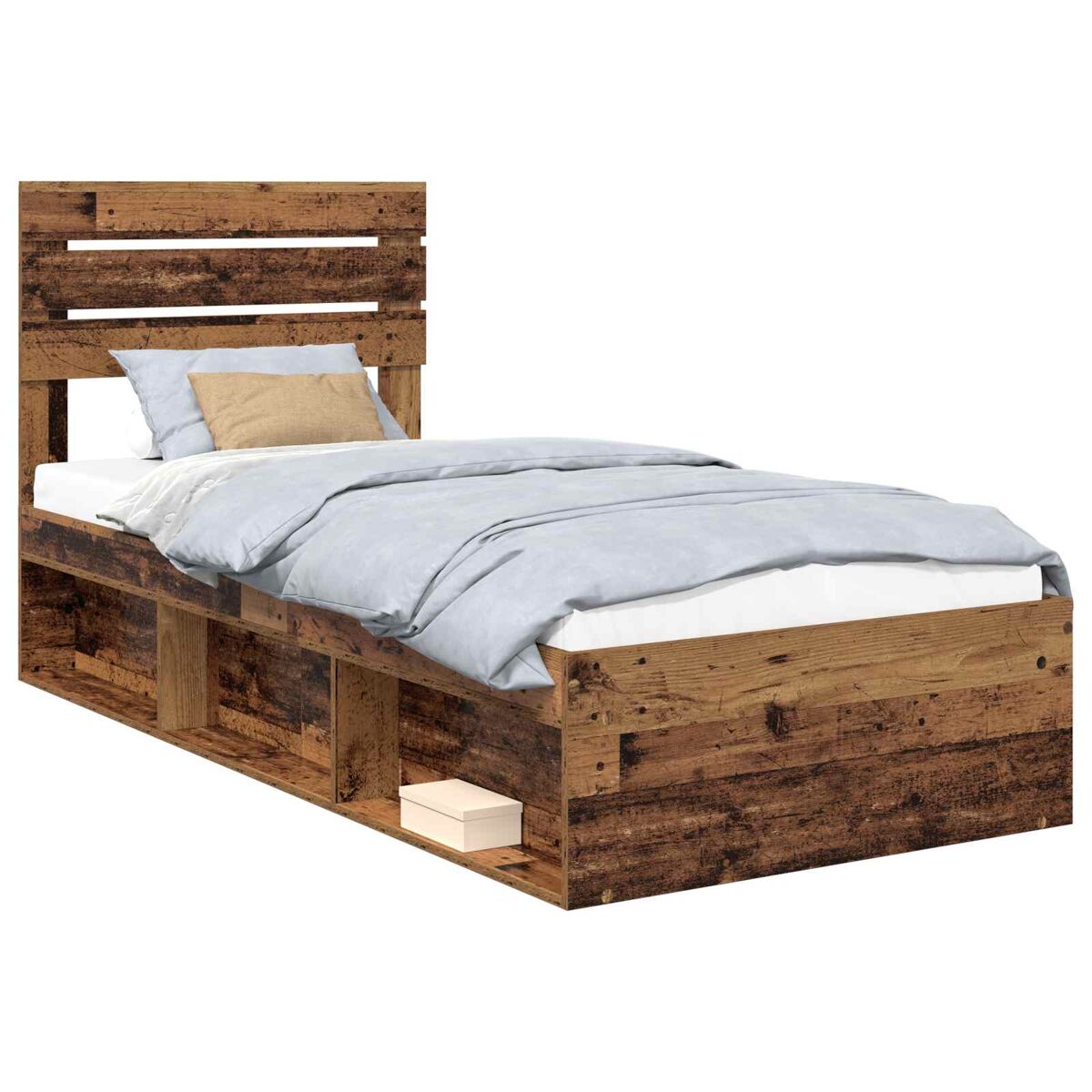 Estructura de cama simple para adultos 78x196 Madera