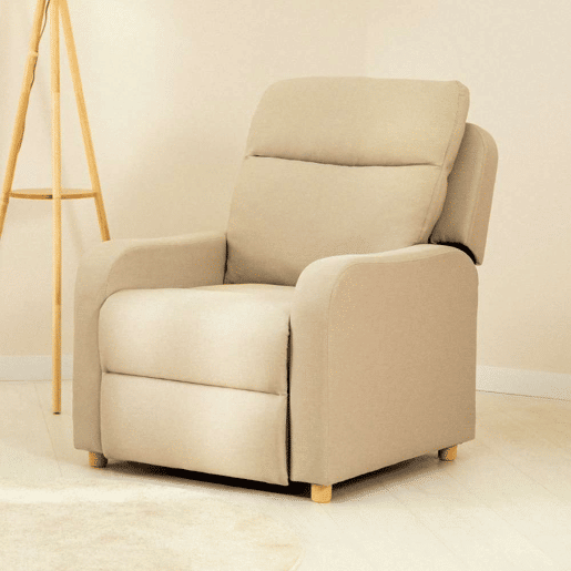Poltrona Reclinável One Fabric Nalui relax reclinável (77x87x98 cm) Beige