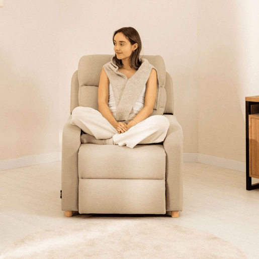 Poltrona Reclinável One Fabric Nalui relax reclinável (77x87x98 cm) Beige
