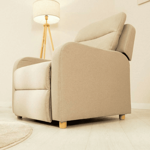 Poltrona Reclinável One Fabric Nalui relax reclinável (77x87x98 cm) Beige