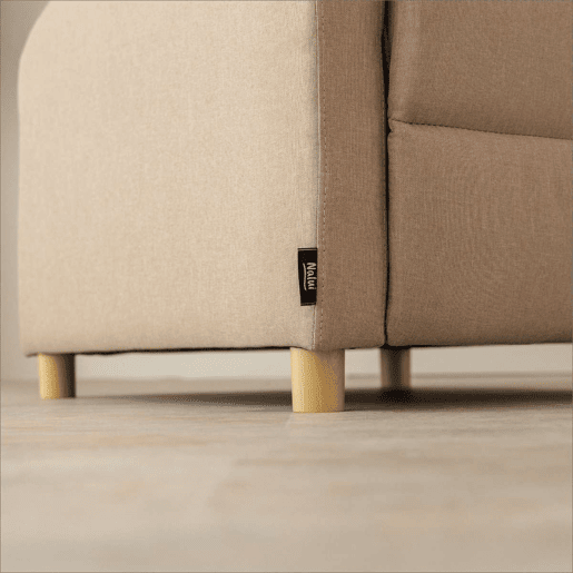 Poltrona Reclinável Verona Nalui relax reclinável em tela (63x96,5x79 cm) Beige