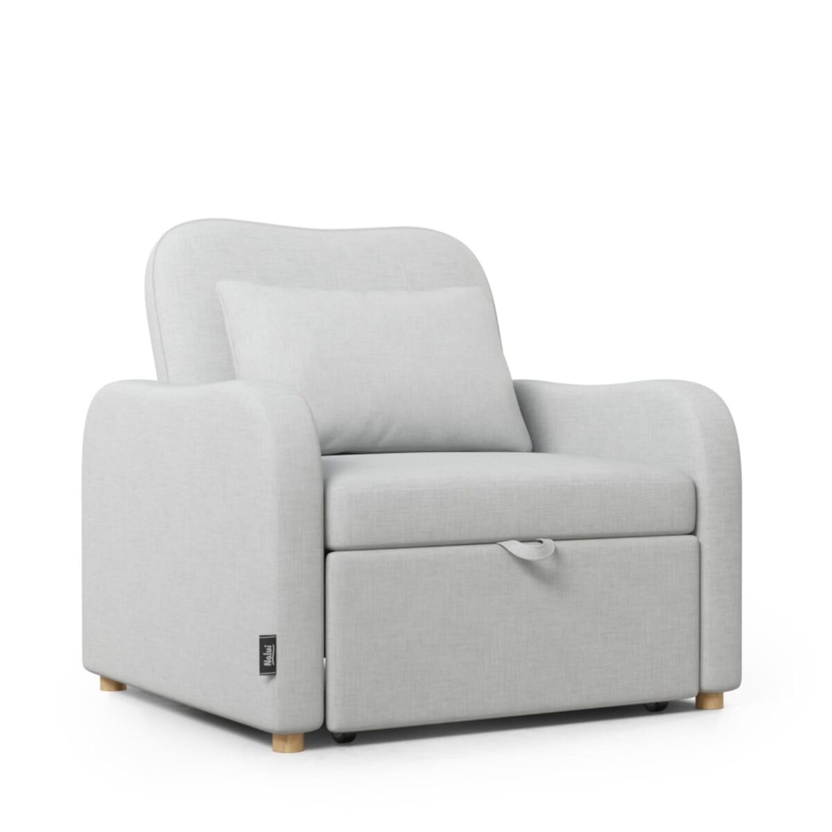 Sillón cama buddy nalui gris reclinable 3 en 1 (92x97x90cm)