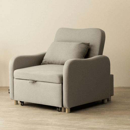Poltrona cama Buddy Nalui reclinável 3 em 1 (92x97x90 cm) Gris