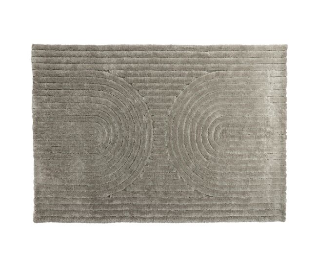 Alfombra de salón niklas 200x290x8 gris
