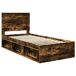 Estructura de cama individual para adultos 103x210 Estructura de cama individual para adultos 103x210 Gris