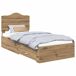 Estructura de cama individual para adultos 93x203 Estructura de cama individual para adultos 93x203 Gris