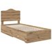 Estructura de cama individual para adultos 93x203 Estructura de cama individual para adultos 93x203 Gris
