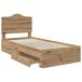 Estructura de cama individual para adultos 93x203 Estructura de cama individual para adultos 93x203 Gris