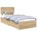 Estructura de cama simple para adultos 78x193 Estructura de cama simple para adultos 78x193 Gris