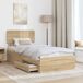 Estructura de cama simple para adultos 78x193 Estructura de cama simple para adultos 78x193 Gris