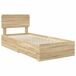 Estructura de cama simple para adultos 78x193 Estructura de cama simple para adultos 78x193 Gris