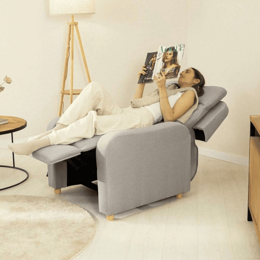 Poltrona Reclinável One Fabric Nalui relax reclinável (77x87x98 cm) Gris