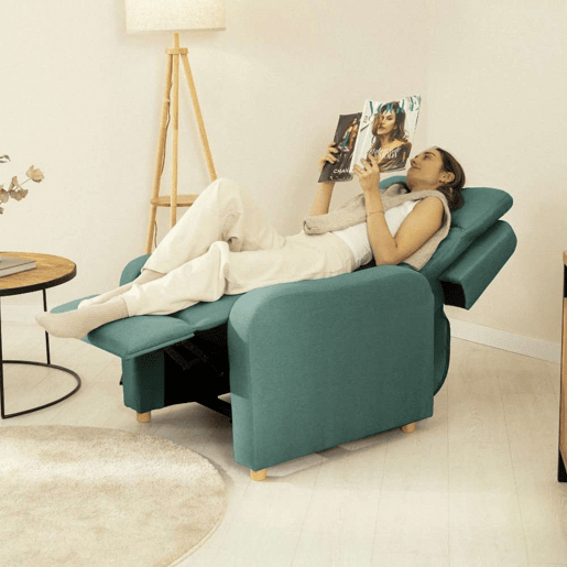 Poltrona Reclinável One Fabric Nalui relax reclinável (77x87x98 cm) Verde