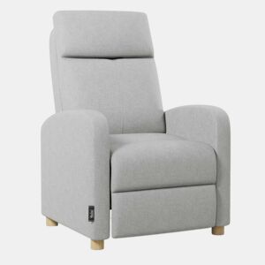 Poltrona Reclinável Verona Nalui relax reclinável em tela (63x96,5x79 cm) Gris Claro