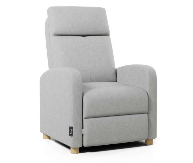 Sillón relax verona nalui gris claro tela