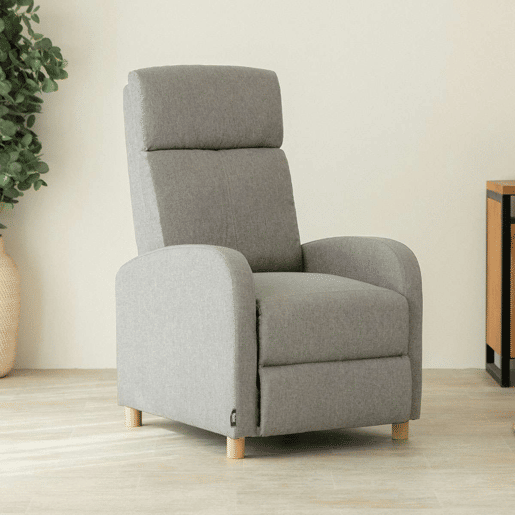 Poltrona Reclinável Verona Nalui relax reclinável em tela (63x96,5x79 cm) Gris Claro