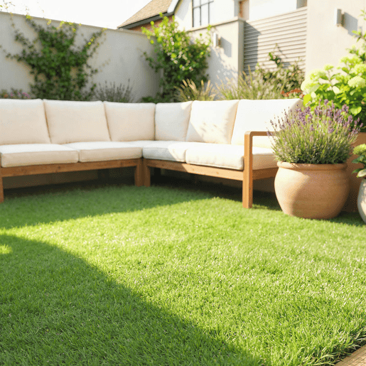 Outsunny Relva Artificial 1m x 4m, Tapete de Relva Artificial com Altura de 10 mm, Drenagem Automática, para Jardim, Terraço, Pátio, Varanda, Interior e Exterior, Verde