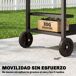 Carrito de Barbacoa Metal Outsunny, terraza y jardín - barbacoas Carrito de Barbacoa Metal Outsunny, terraza y jardín - barbacoas Marrón