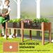 Huerto Urbano Elevado Madera de Abeto Outsunny Huerto Urbano Elevado Madera de Abeto Outsunny Marrón