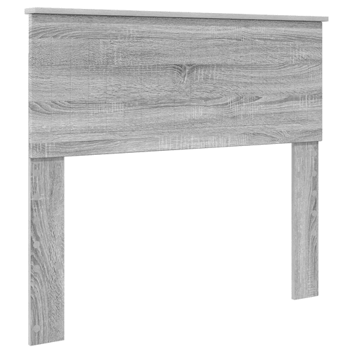 Estrutura de cama de solteiro para adultos com Cabeceira - Cinza Sonoma 100 x 200 cm