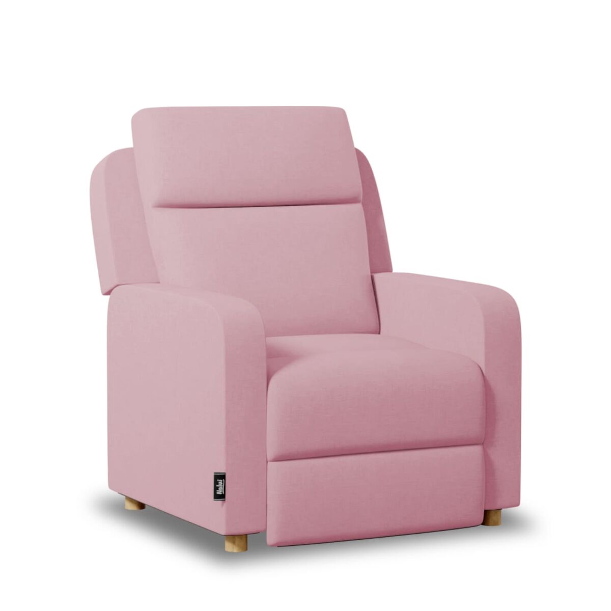 Sillón relax one fabric nalui rosa reclinable