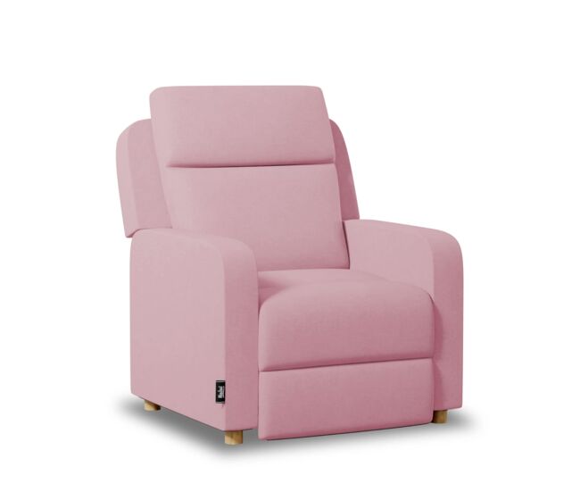 Sillón relax one fabric nalui rosa reclinable