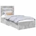 Estructura de cama individual para adultos 93x190 Estructura de cama individual para adultos 93x190 Gris