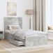 Estructura de cama individual para adultos 93x190 Estructura de cama individual para adultos 93x190 Gris