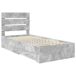 Estructura de cama individual para adultos 93x190 Estructura de cama individual para adultos 93x190 Gris