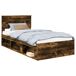 Estructura de cama individual para adultos 103x210 Estructura de cama individual para adultos 103x210 Gris