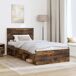 Estructura de cama individual para adultos 103x210 Estructura de cama individual para adultos 103x210 Gris