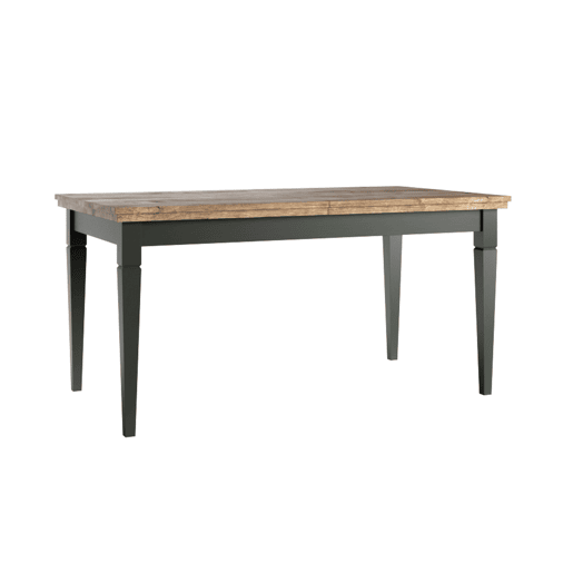 Mesa de jantar extensível 6 a 8 lugares Martin Verde e Madeira