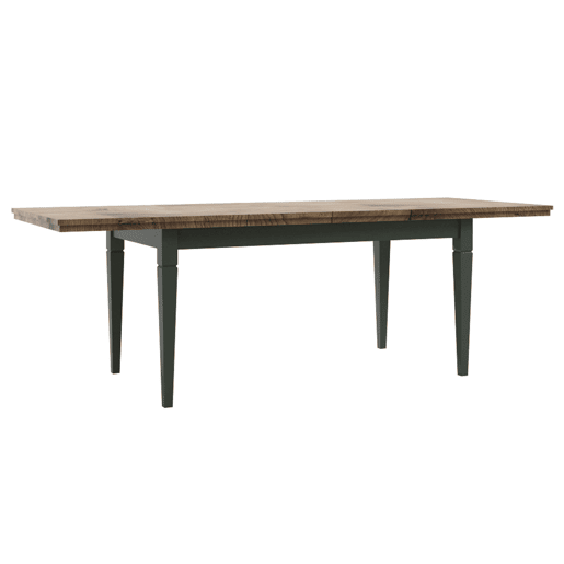 Mesa de jantar extensível 6 a 8 lugares Martin Verde e Madeira