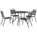 Conjunto de jardín Polea sillas + mesa Conjunto de jardín Polea sillas + mesa Antracita