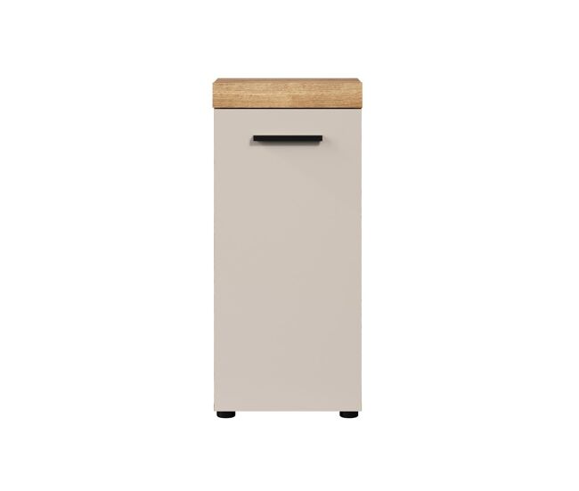 Mueble de baño 1 puerta, acabado en roble y cachemira, l36 cm - mina