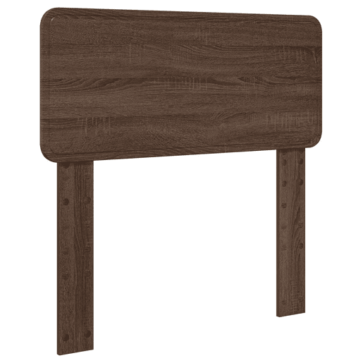 Estrutura de cama de solteiro moderno com cabeceira - Carvalho Marrom 90 x 190 cm