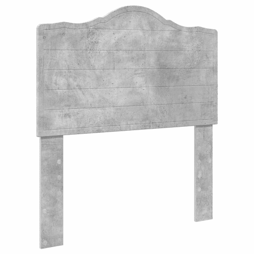 Estrutura de cama de solteiro para adultos com cabeceira Cinza Concreto 90 x 190 cm