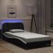 Estructura de cama individual para adultos Estructura de cama individual para adultos Blanco/ Negro