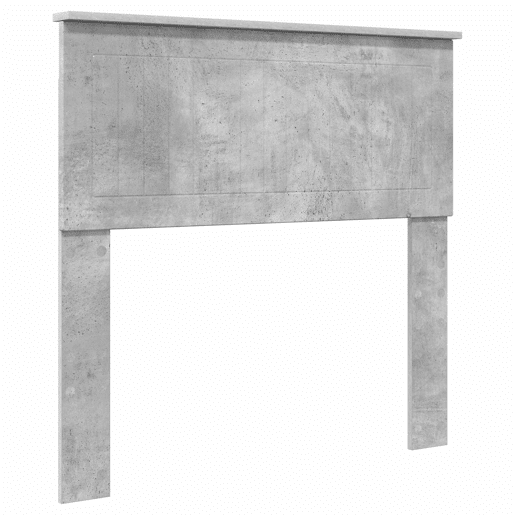 Estrutura de cama de solteiro para adultos com cabeceira Cinza Concreto 90 x 190 cm