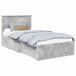 Estructura de cama individual para adultos 101x210 Estructura de cama individual para adultos 101x210 Gris