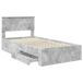 Estructura de cama individual para adultos 101x210 Estructura de cama individual para adultos 101x210 Gris